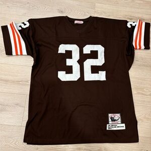 Brown and orange Cleveland Browns Jim Brown
